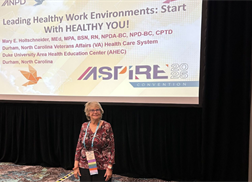 Honoring Mary Holtschneider, MEd, MPA, BSN, RN, NPDA-BC, NPD-BC, NREMT-P, CPTD