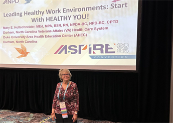 Honoring Mary Holtschneider, MEd, MPA, BSN, RN, NPDA-BC, NPD-BC, NREMT-P, CPTD