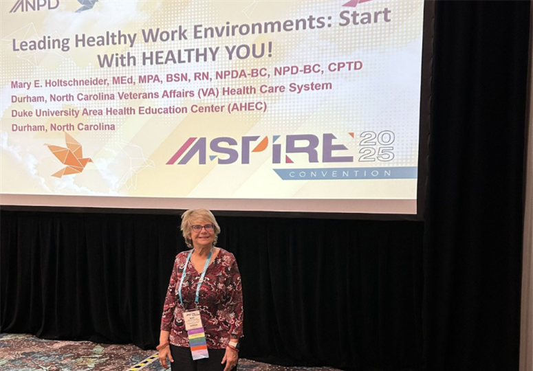 Honoring Mary Holtschneider, MEd, MPA, BSN, RN, NPDA-BC, NPD-BC, NREMT-P, CPTD